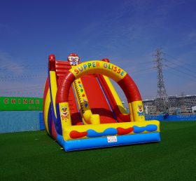 T8-1411 Residential Birthday Clown Inflatable Slide