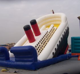 T8-1254 Titanic Ship Inflatable Dry Slide