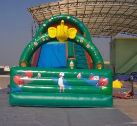 T8-144 Jungle Themed Inflatable Slides