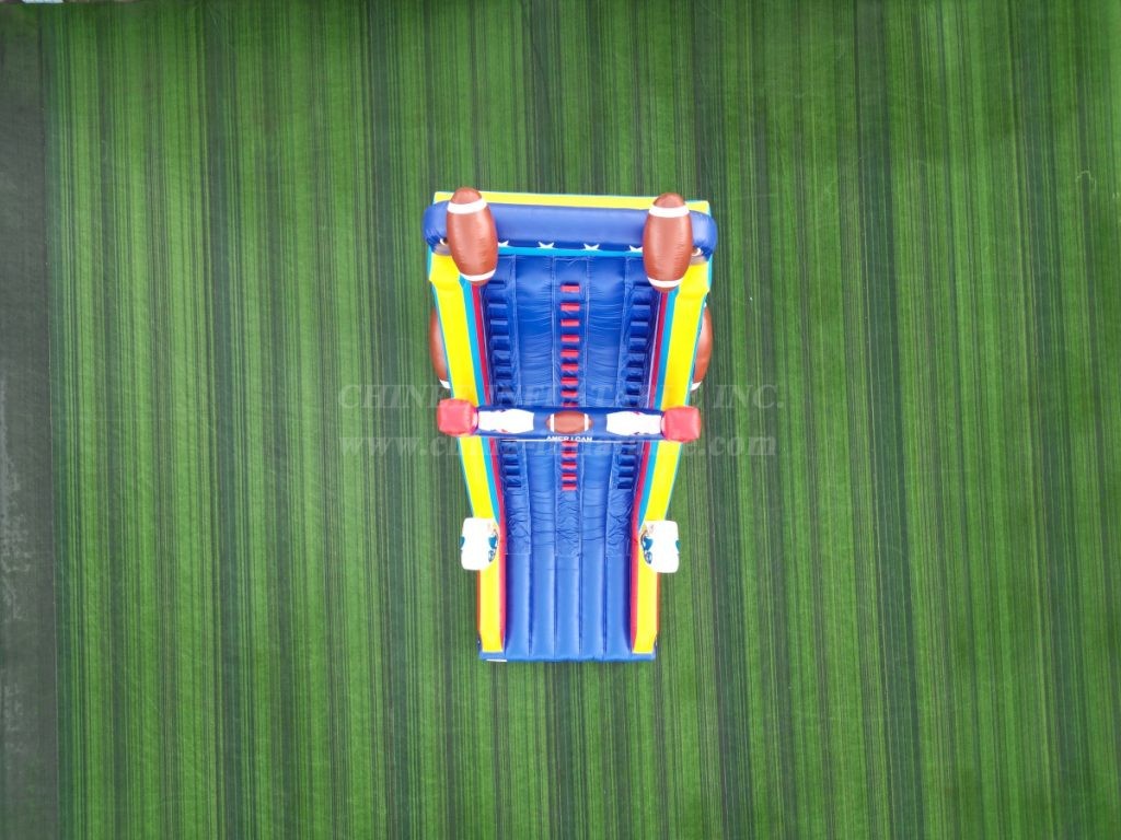 T8-1453 Giant Inflatable Football Theme Climbing Slide