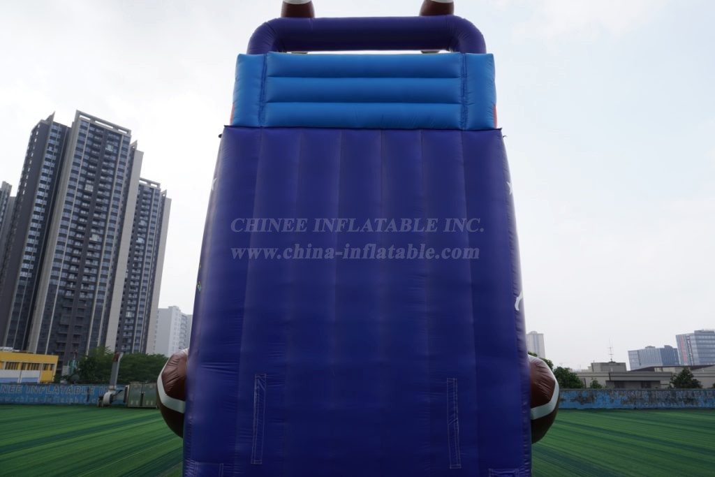 T8-1453 Giant Inflatable Football Theme Climbing Slide