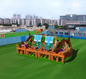 T6-457 Jungle Theme Giant Inflatable Amusing Park Playground For Kids