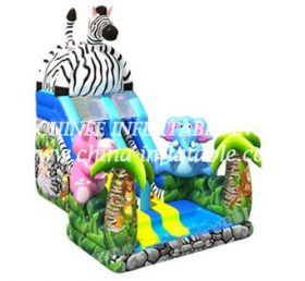 T8-1457 Jungle Themed Inflatable Slide