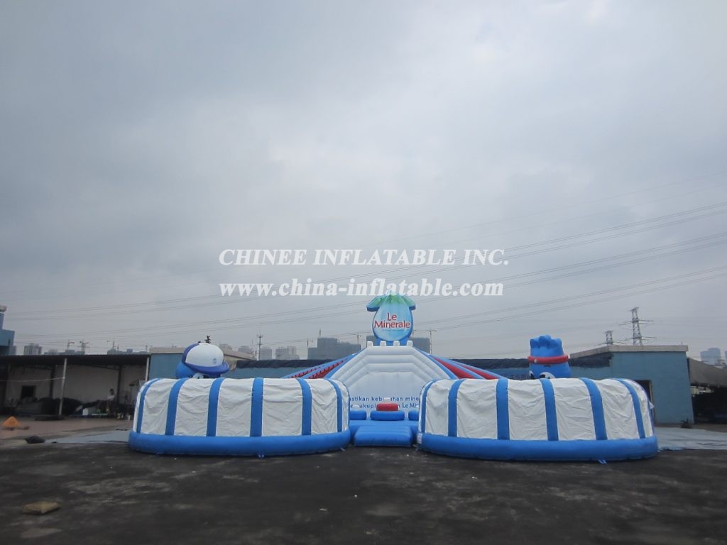 T7-512 White Inflatable Obstacles Courses