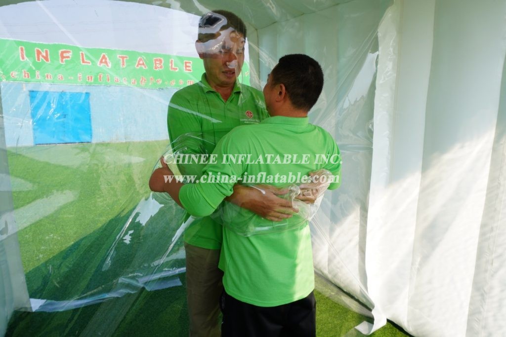 Tent2-1006 Inflatable Sealed Tent With Internal Transparent Partition