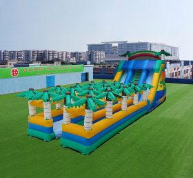 T8-4055 Tropical Slide With Palm Trees