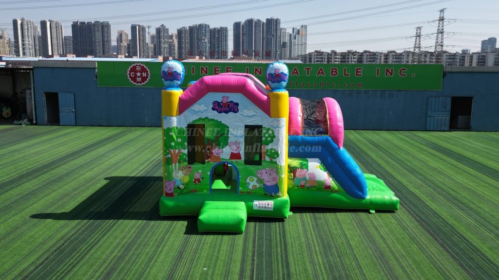 T2-4453 Peppa Pig Bouncy Castle With Slide