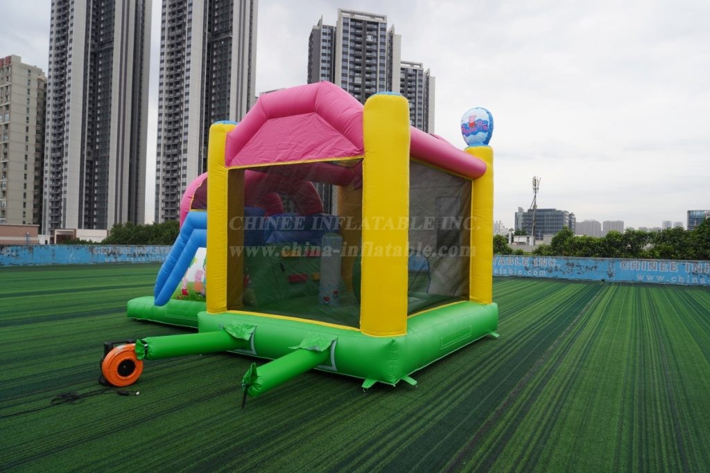 T2-4453 Peppa Pig Bouncy Castle With Slide