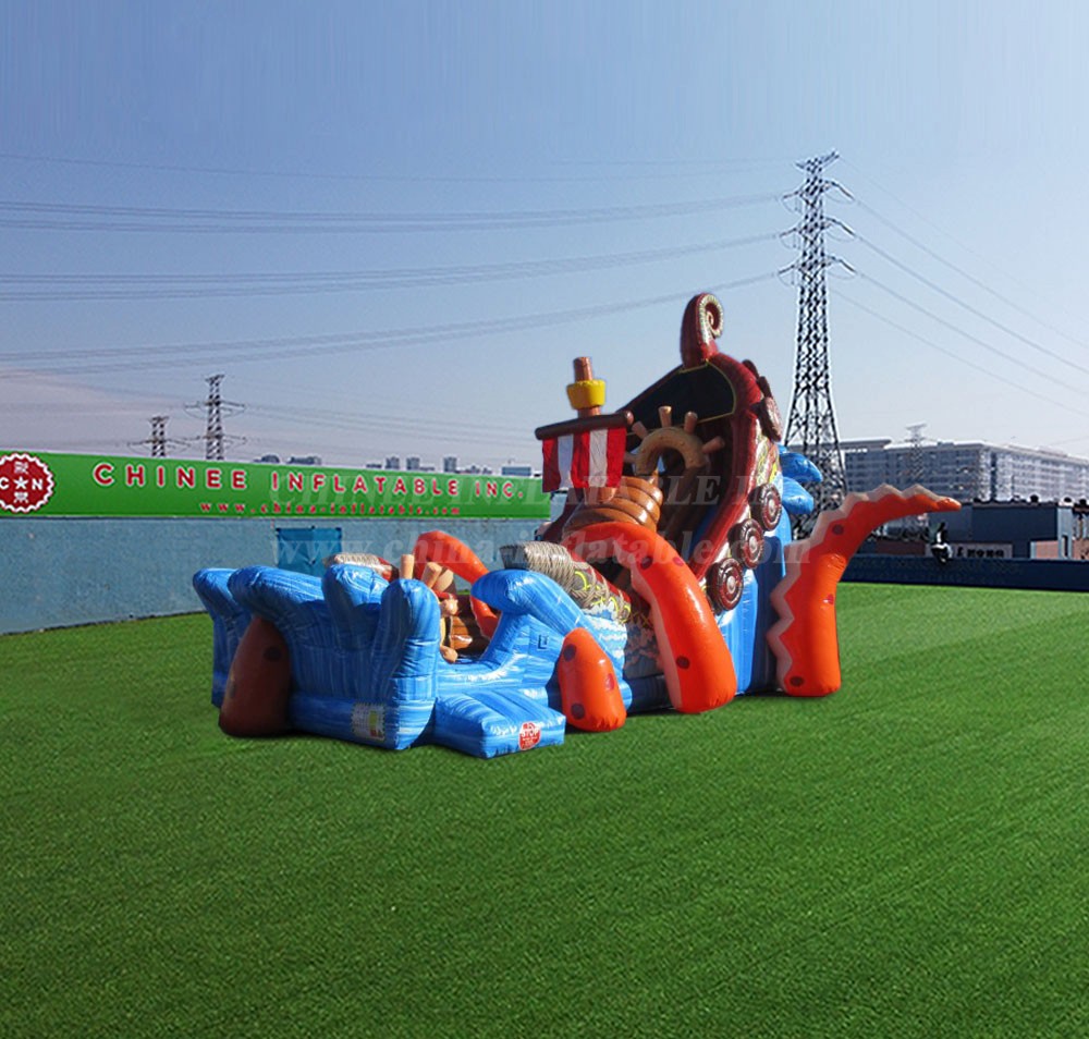 T8-4213 Pirate Ship Wave Slide