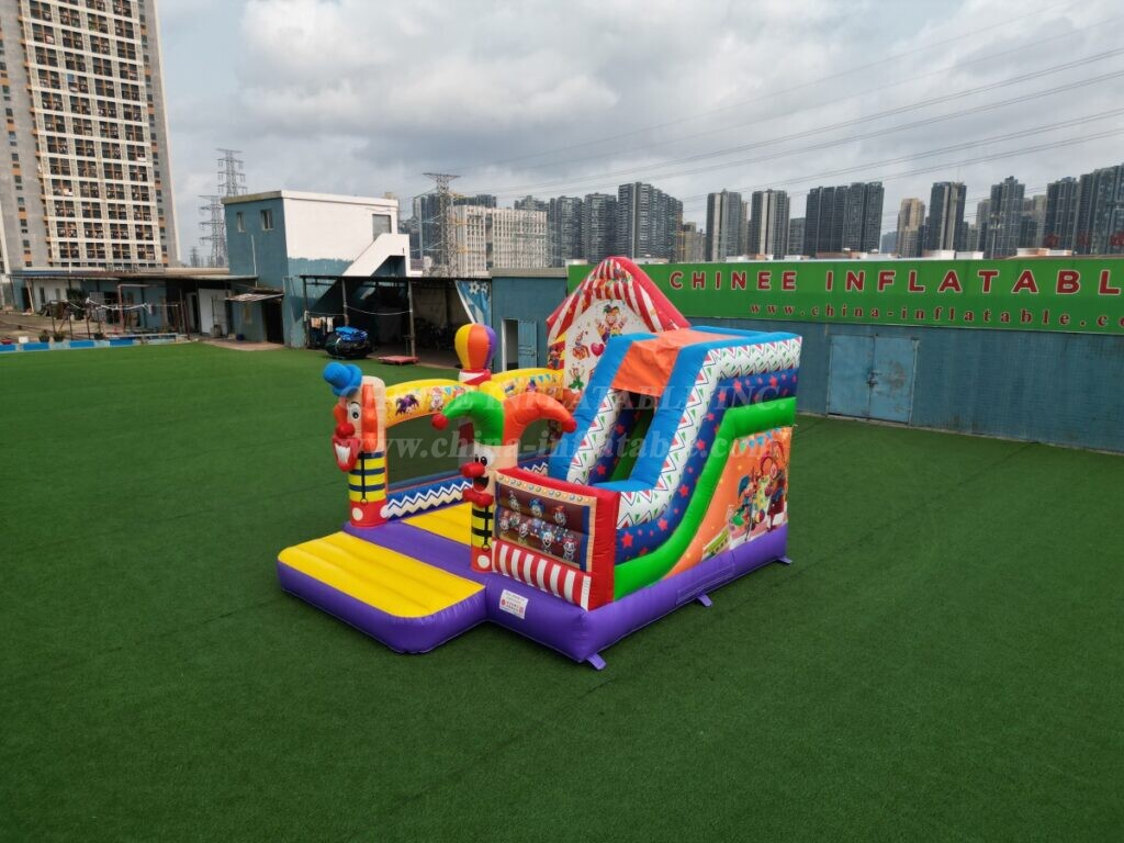 T2-4725 Circus Bouncy Castle With Slide