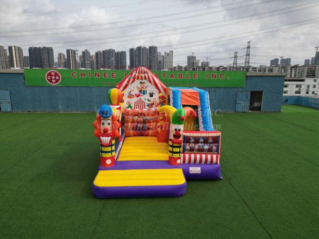 T2-4725 Circus Bouncy Castle With Slide