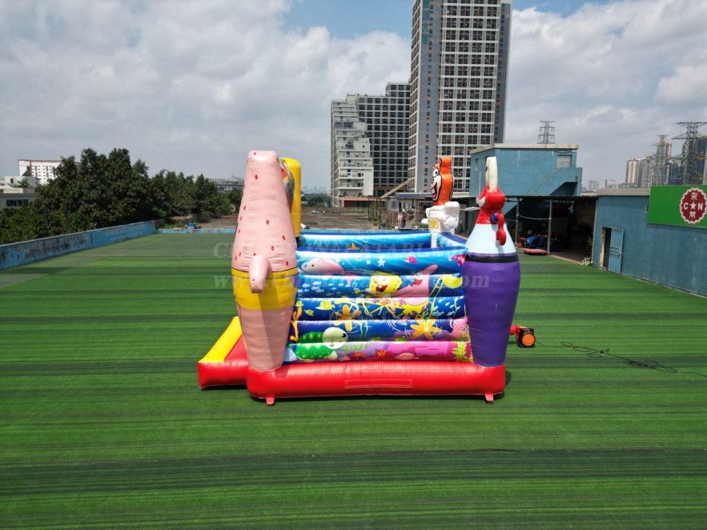 T2-4640 Spongebob Bouncy Castle