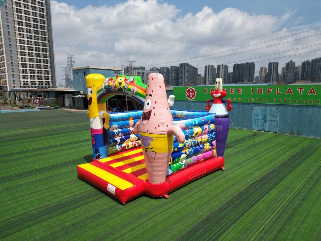 T2-4640 Spongebob Bouncy Castle