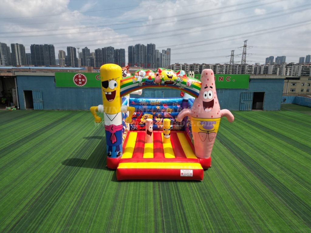 T2-4640 Spongebob Bouncy Castle