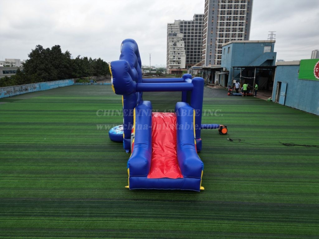 T2-4708 Sonic Bouncy Castle With Slide