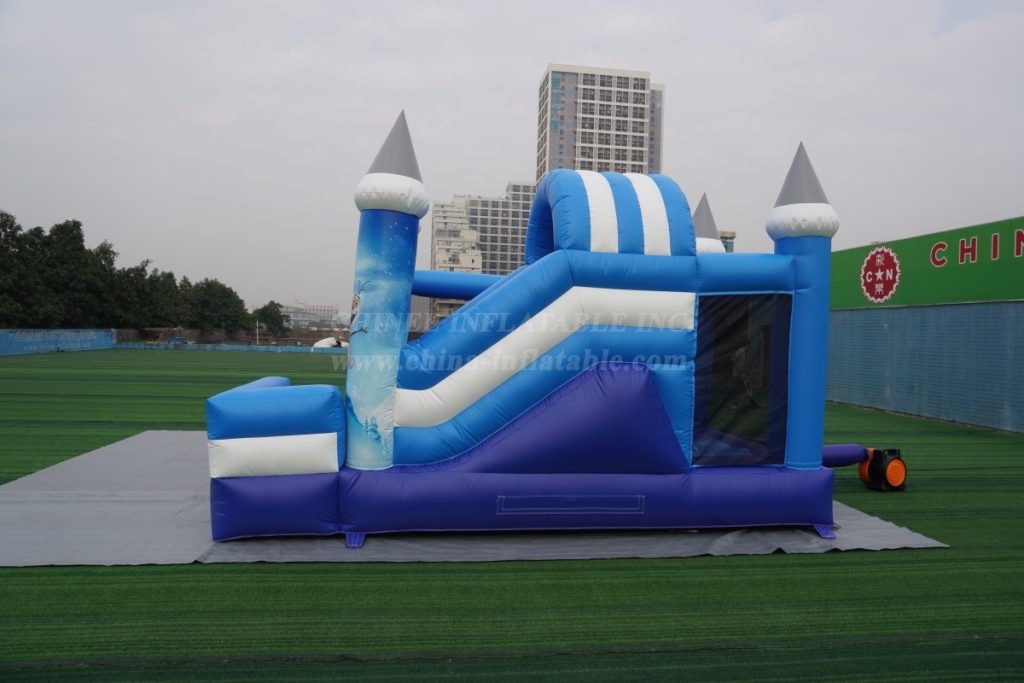 T2-4596 Frozen Theme Bouncy Castle Combo