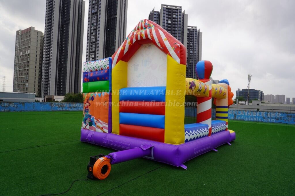 T2-4725 Circus Bouncy Castle With Slide