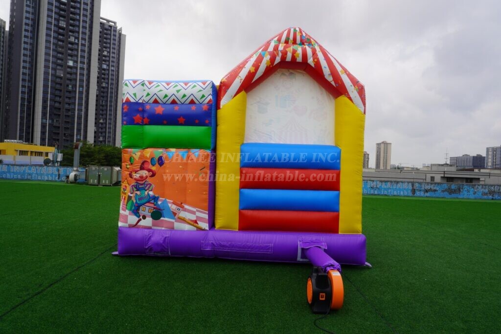 T2-4725 Circus Bouncy Castle With Slide