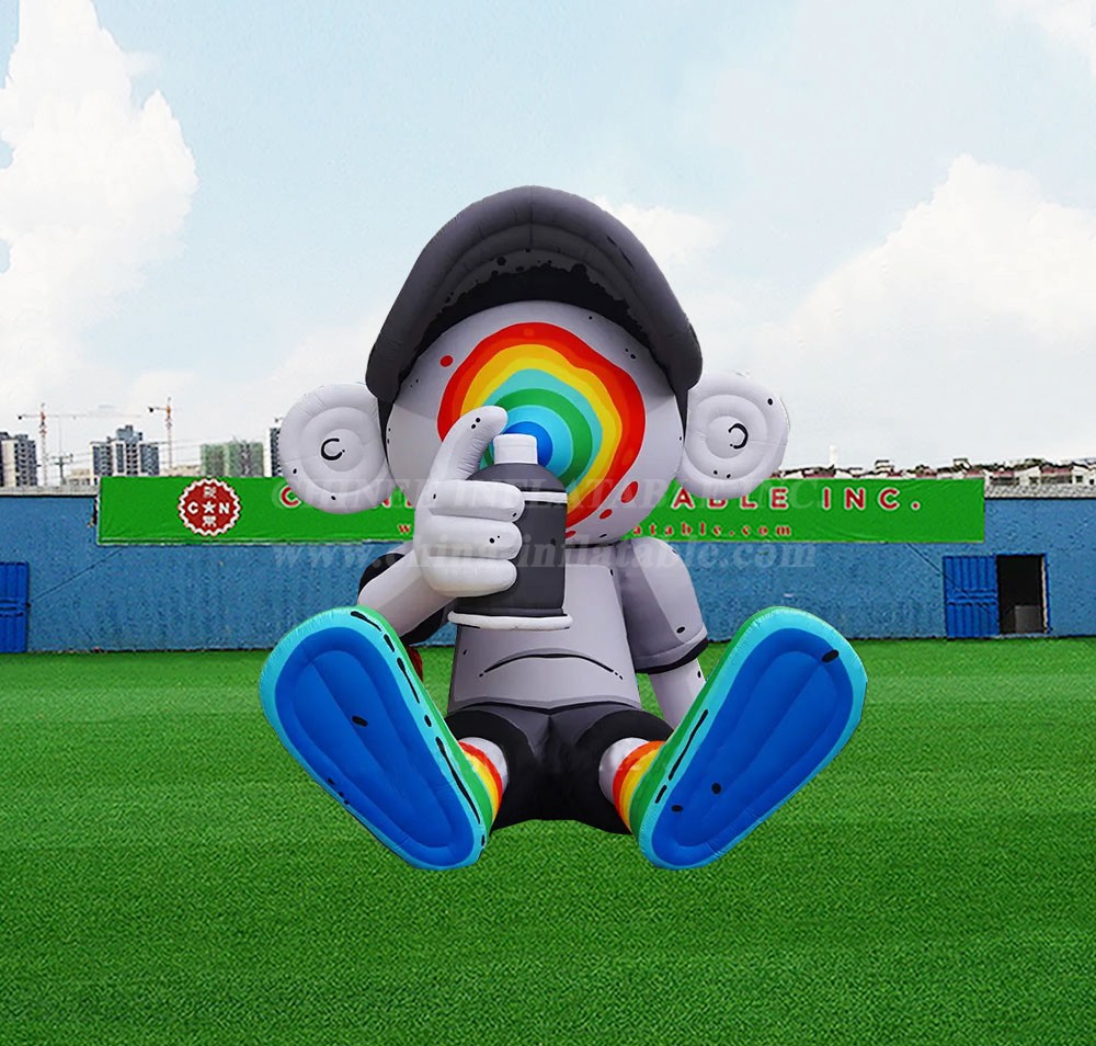 S4-663 Inflatable inkjet art cartoon character