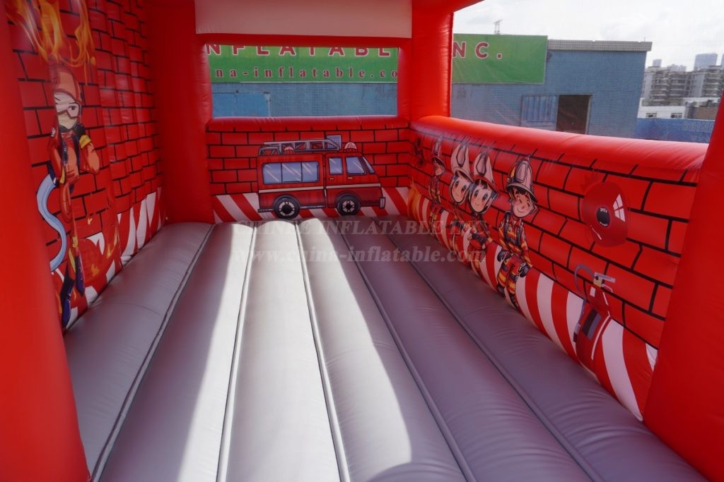 T6-1125 Inflatable fire station fun city