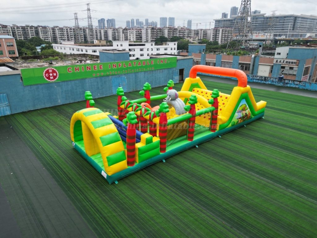 T7-1802 Animal Inflatable Obstacle Course