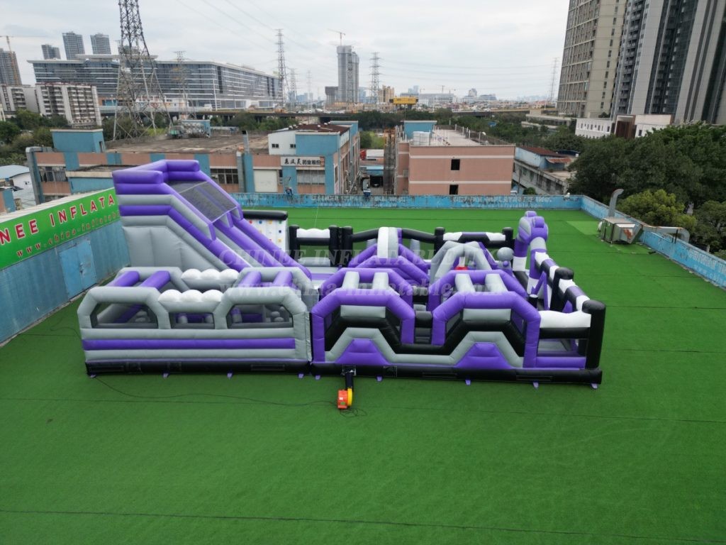 GF2-118 Commercial Inflatable Park with Slide & Climbing Wall