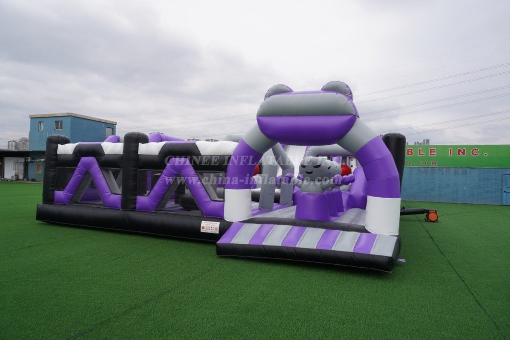 GF2-118 Commercial Inflatable Park with Slide & Climbing Wall