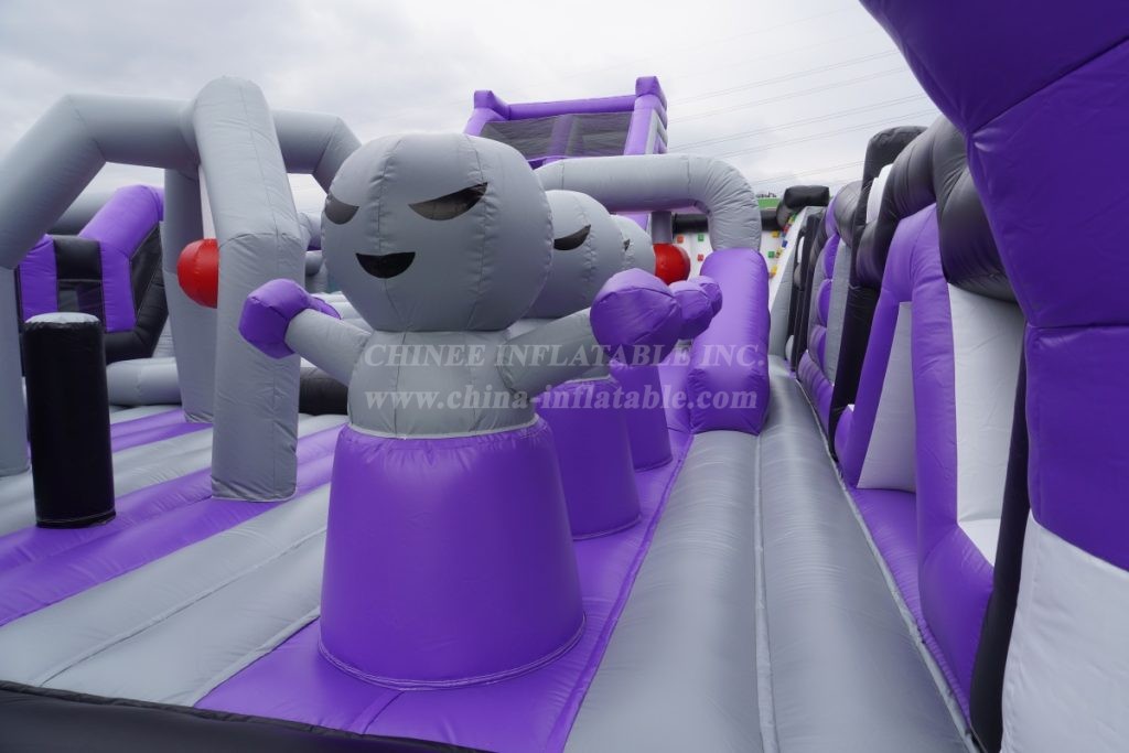 GF2-118 Commercial Inflatable Park with Slide & Climbing Wall