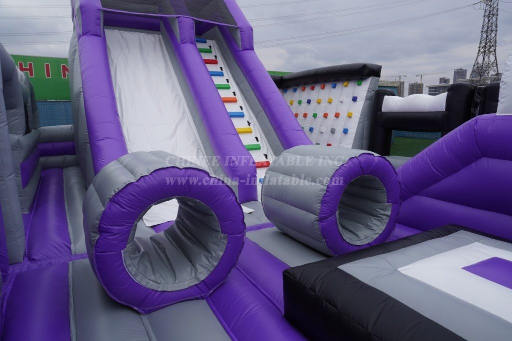 GF2-118 Commercial Inflatable Park with Slide & Climbing Wall