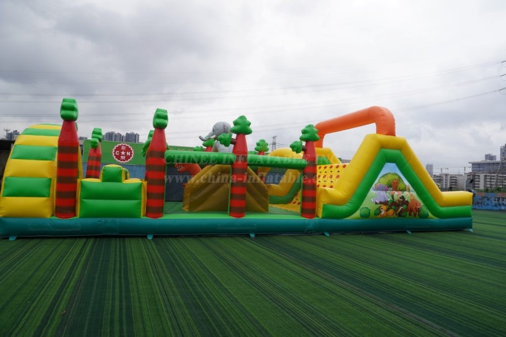 T7-1802 Animal Inflatable Obstacle Course