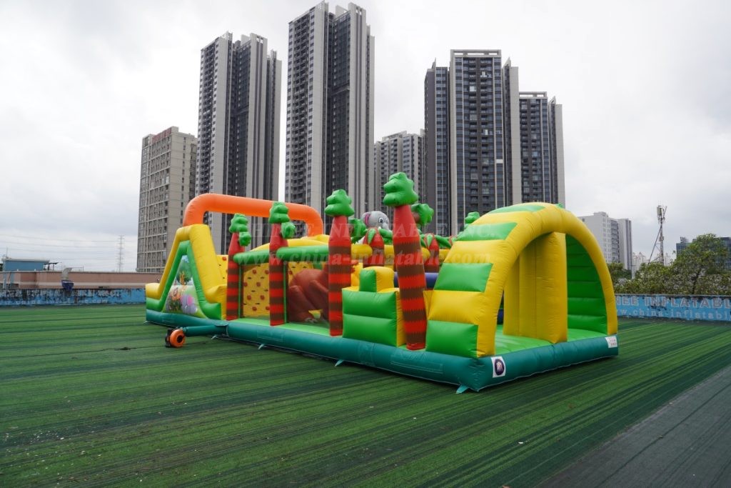 T7-1802 Animal Inflatable Obstacle Course