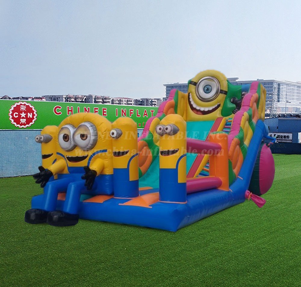 T8-4541 Minion  Inflatable Dry Slide