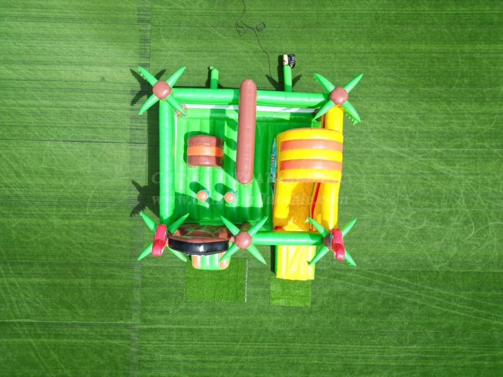 T2-8000 Pirate Theme Bouncy Castle With Slide