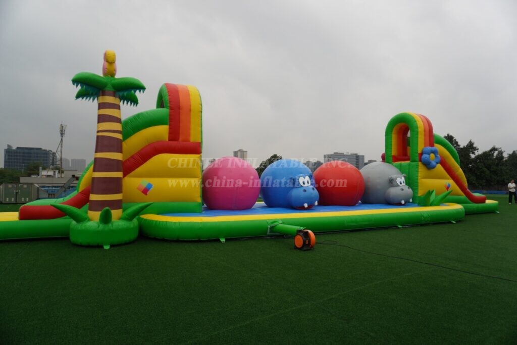 T11-4026 Hippo Theme Wipe Out Challenge