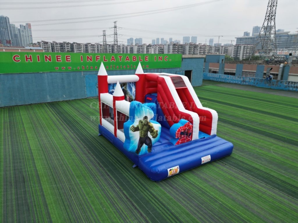 T2-8105B Marvel Super Hero Bouncy Caste With Slide