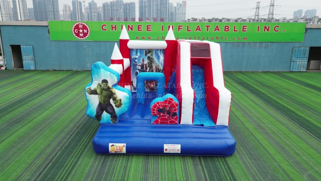 T2-8105B Marvel Super Hero Bouncy Caste With Slide