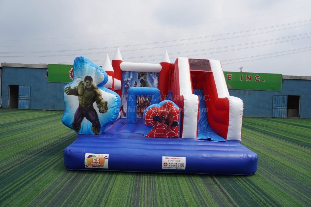 T2-8105B Marvel Super Hero Bouncy Caste With Slide