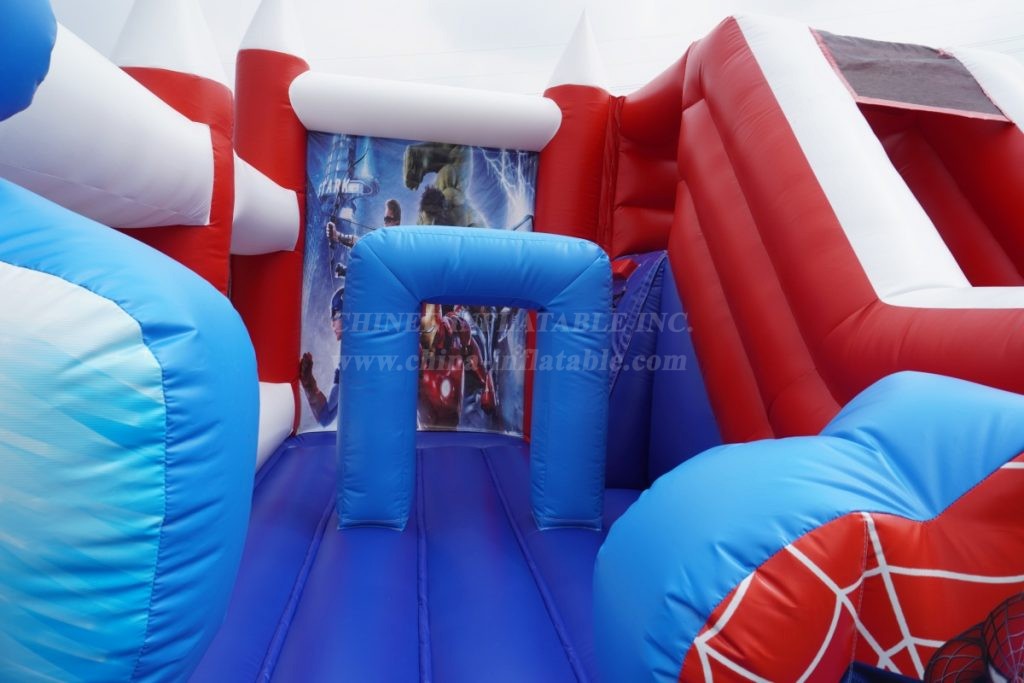 T2-8105B Marvel Super Hero Bouncy Caste With Slide