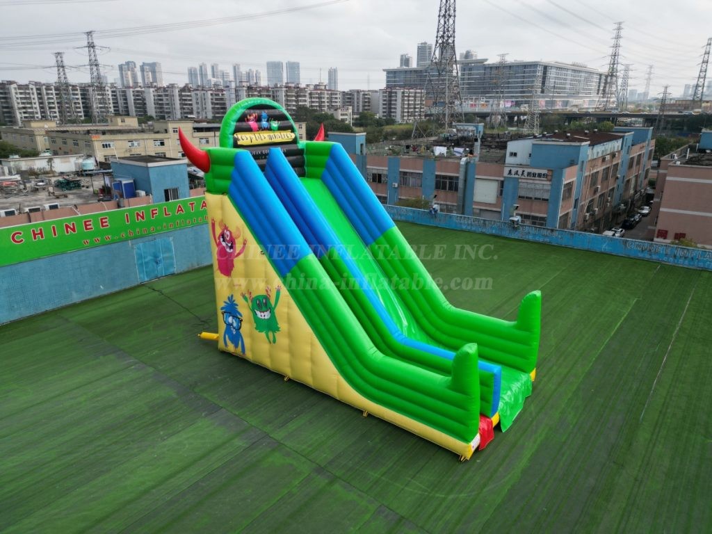 T8-1416B Devil Themed Inflatable Slide