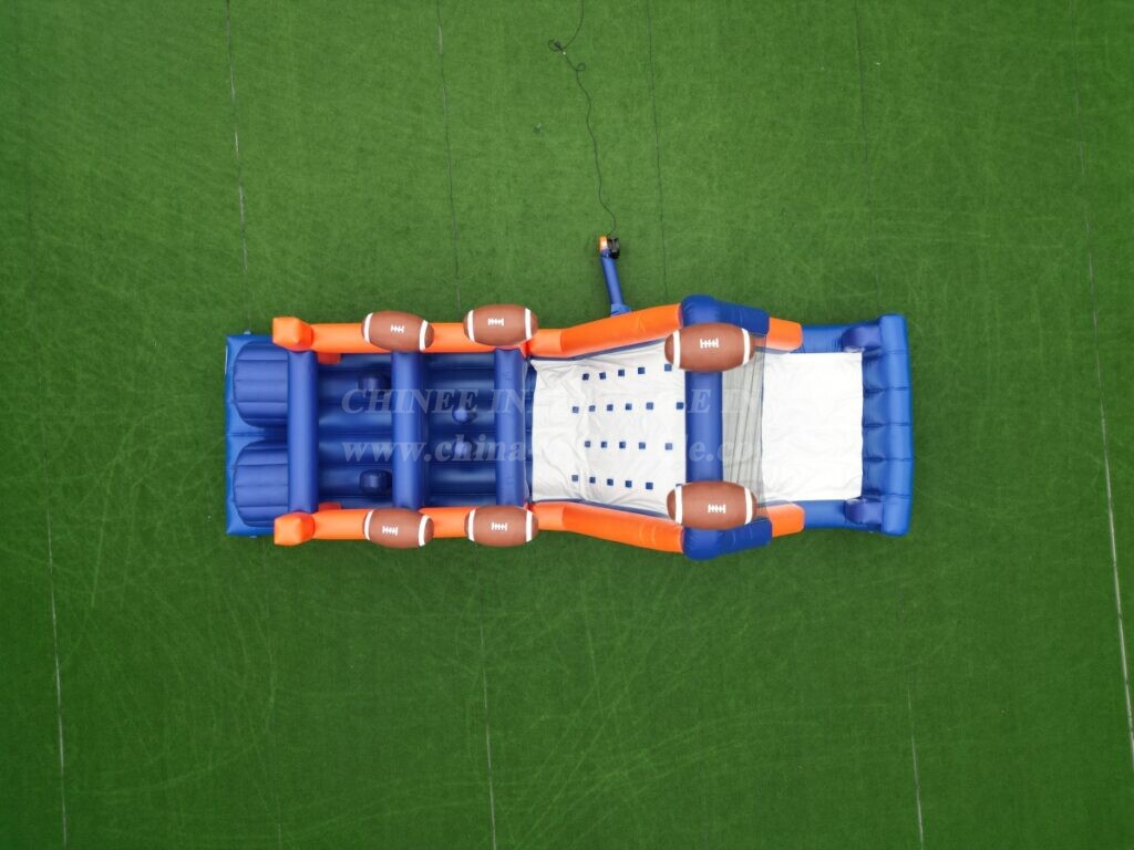T7-404B Rugby themed inflatable obstacle course