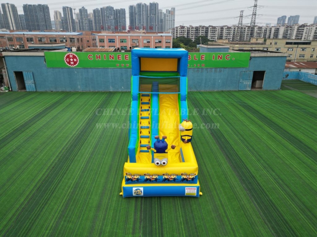T8-4209B Minions Theme Inflatable Slide