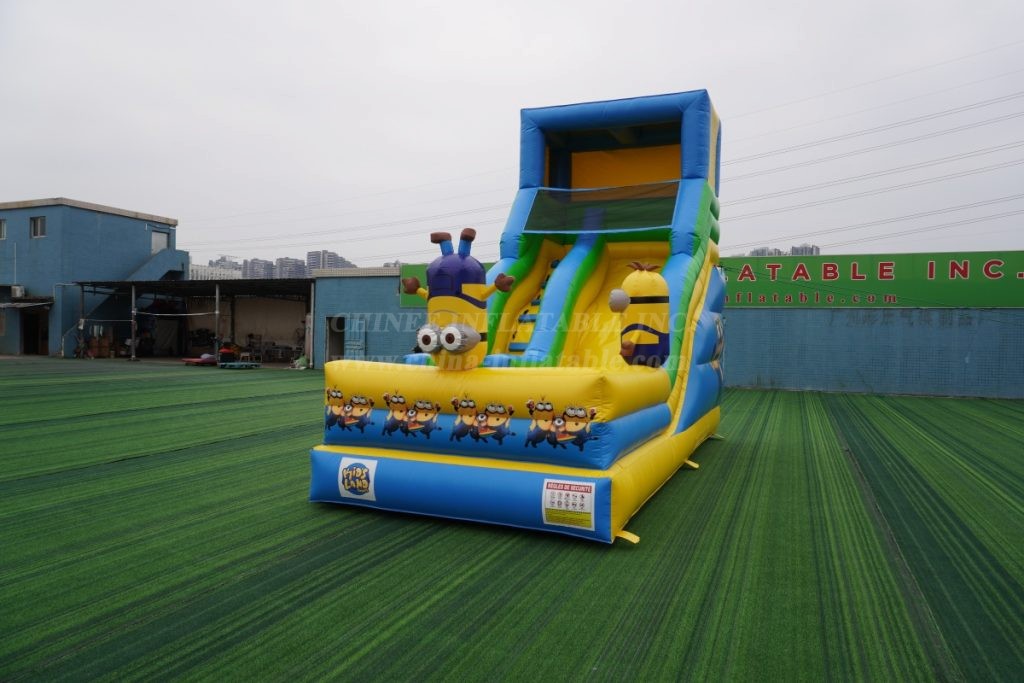 T8-4209B Minions Theme Inflatable Slide