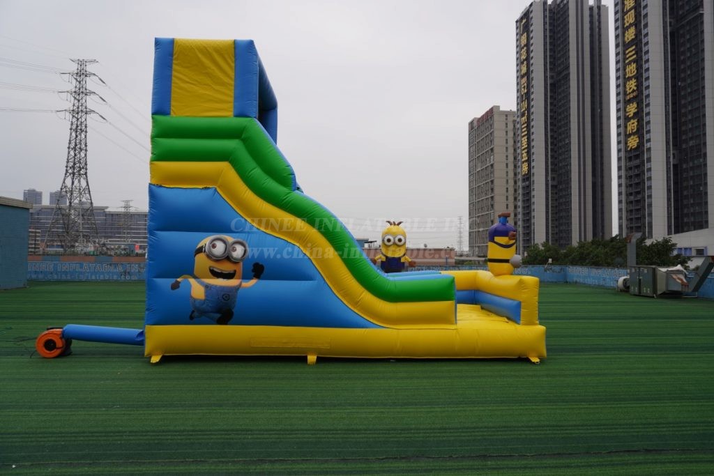 T8-4209B Minions Theme Inflatable Slide