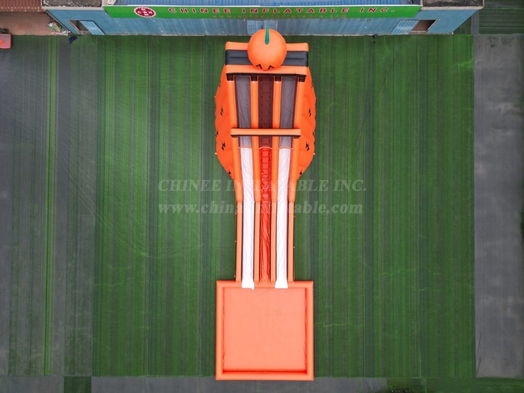 T8-4177B Halloween Pumpkin Slide & Pool