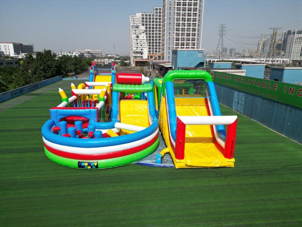 T7-1814C Colorful Inflatable Obstacle Course