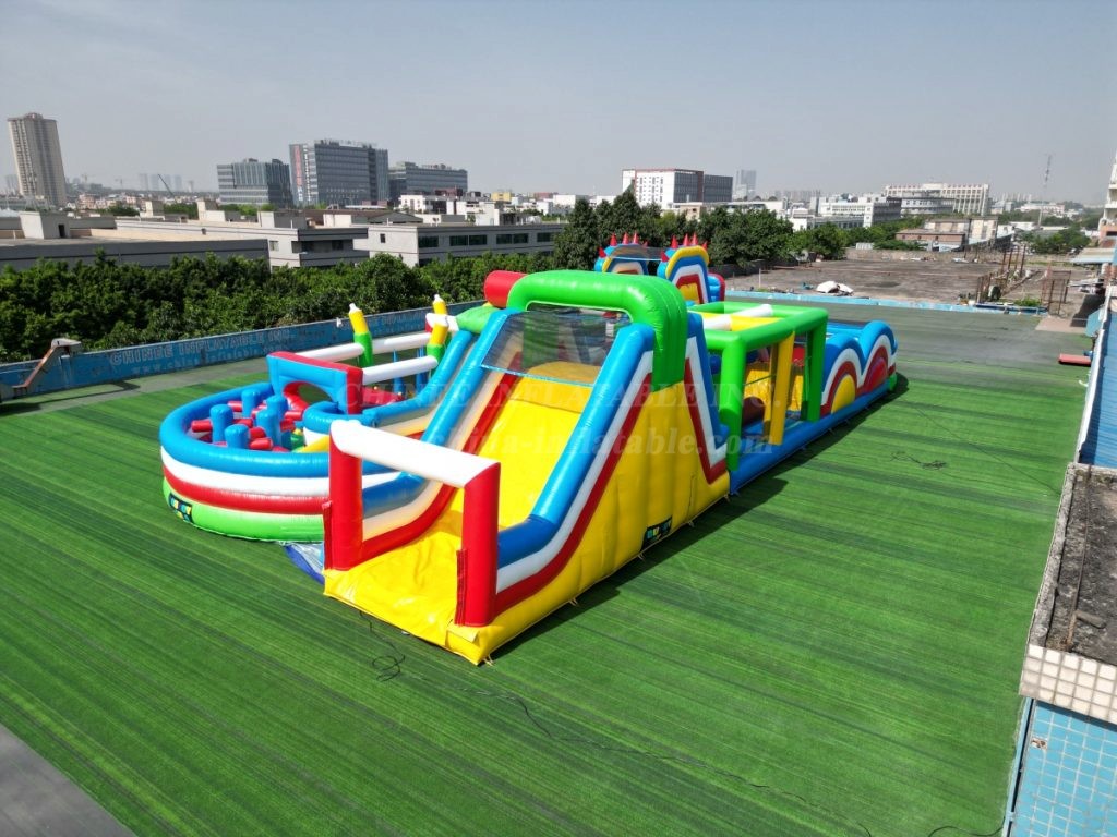 T7-1814C Colorful Inflatable Obstacle Course