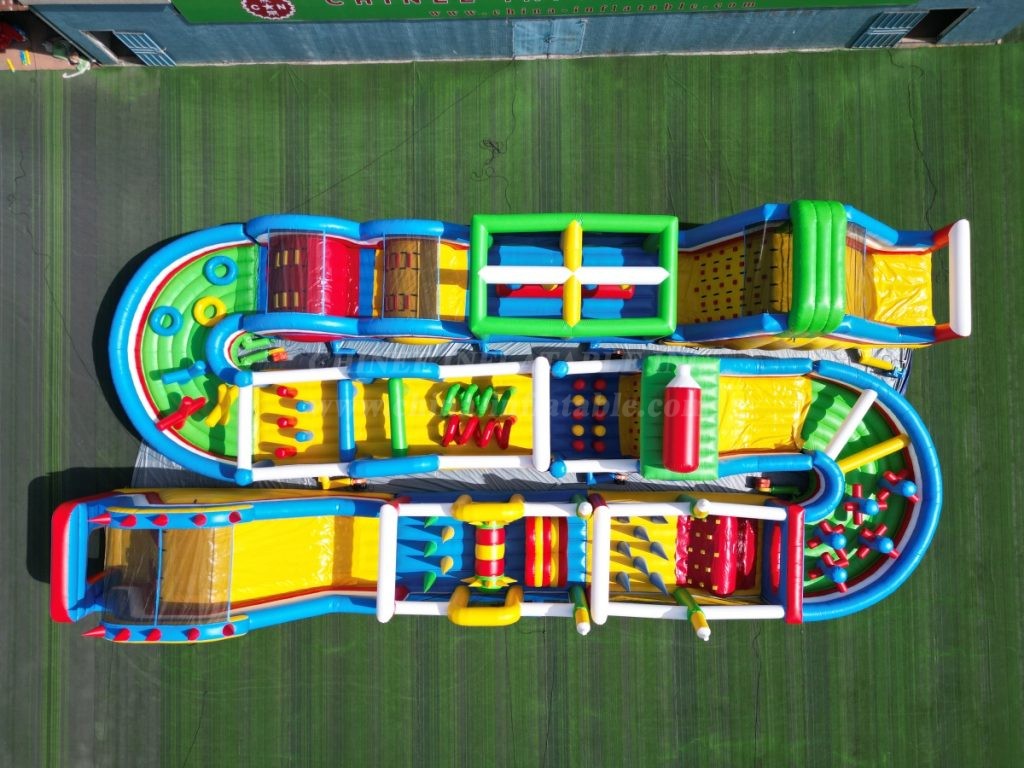 T7-1814C Colorful Inflatable Obstacle Course