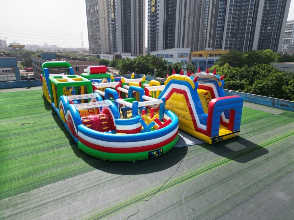 T7-1814C Colorful Inflatable Obstacle Course