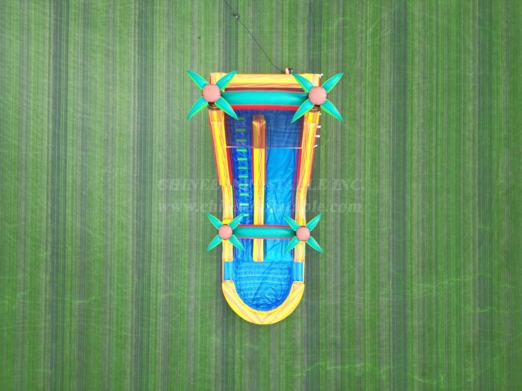 T8-5302 Tropical Inflatable Slide with Pool