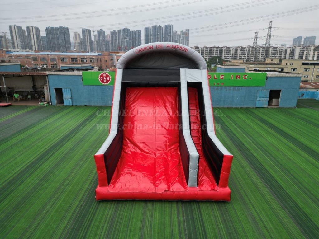 T8-1295C Fire Truck Inflatable Slide